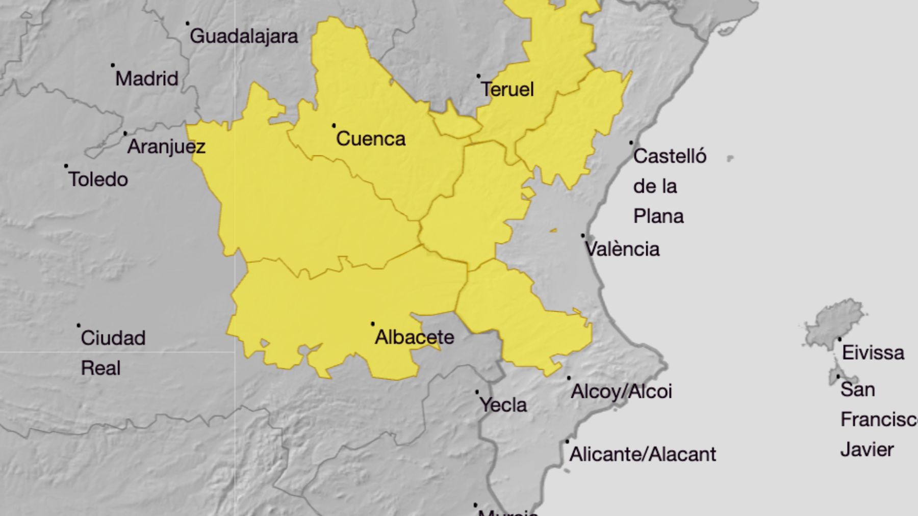 Valencia Castellón lluvias