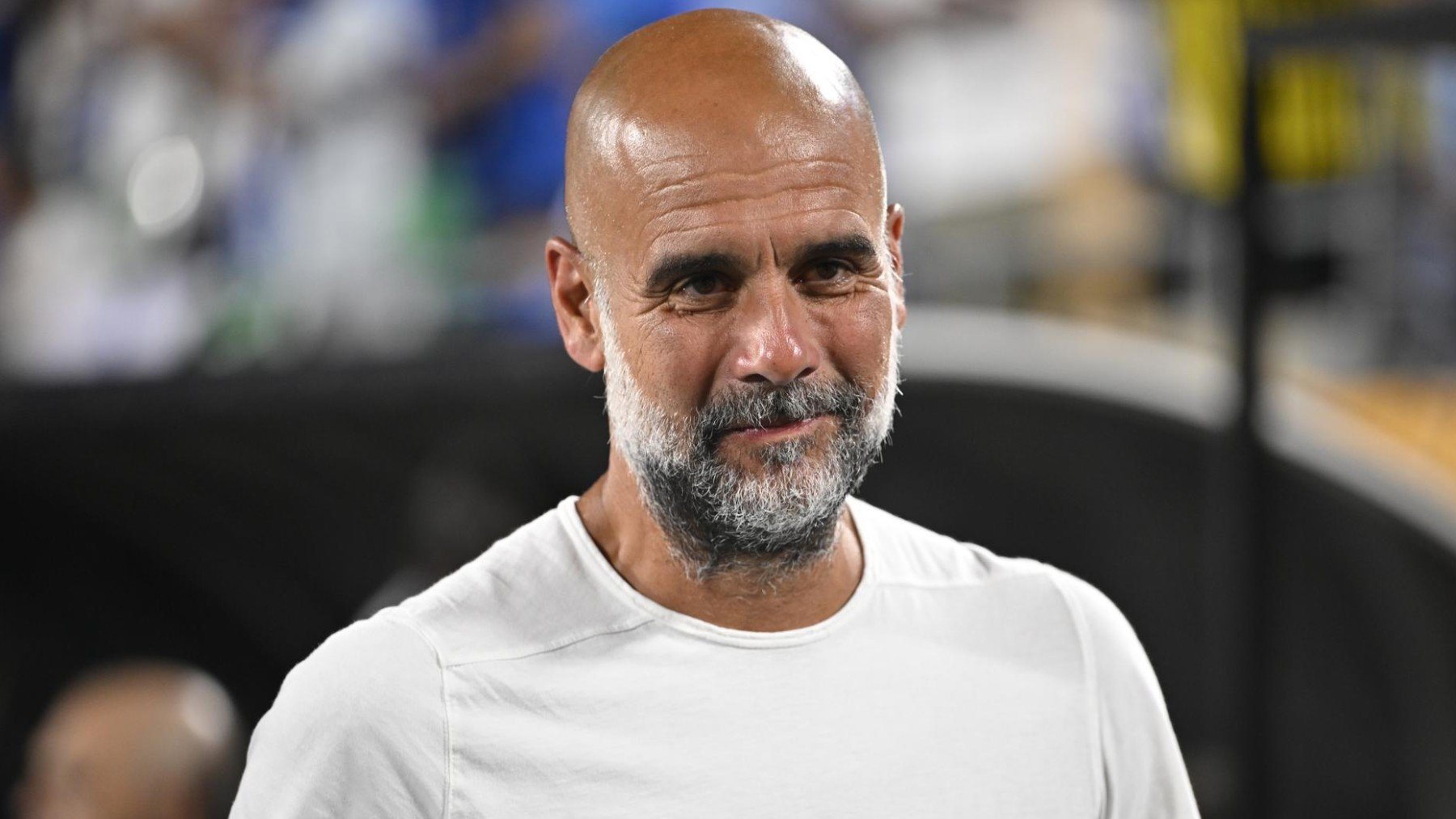 Pep Guardiola, en un partido con el Manchester City. (EFE)