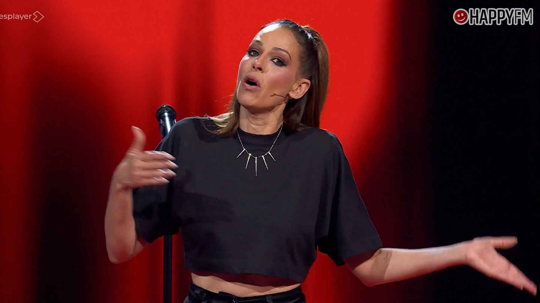 Eva Gonzál'ez en el plató de 'La Voz (Atresmedia).