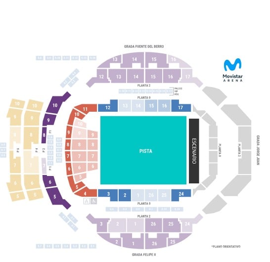 Imagen del Movistar Arena de Madrid ante la avalancha de entradas para ver a La Oreja de Van Gogh.