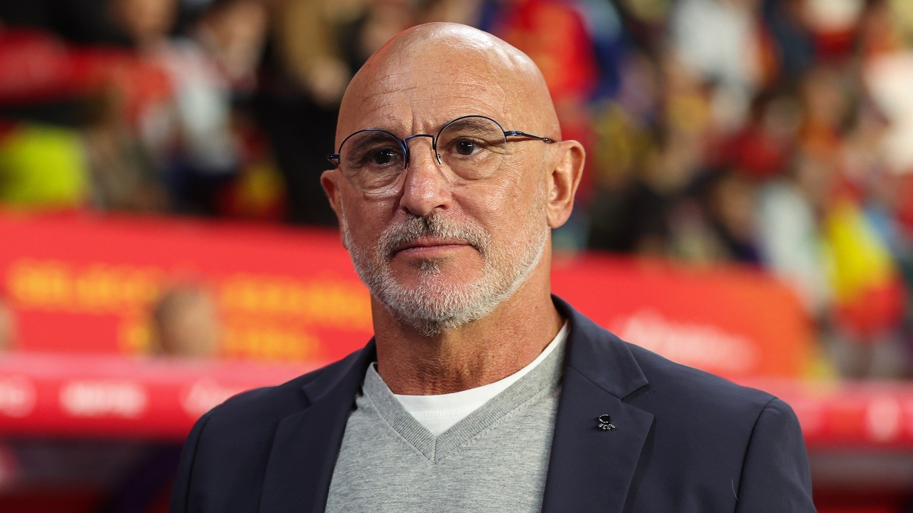Luis de la Fuente, en un partido con España. (Europa Press)