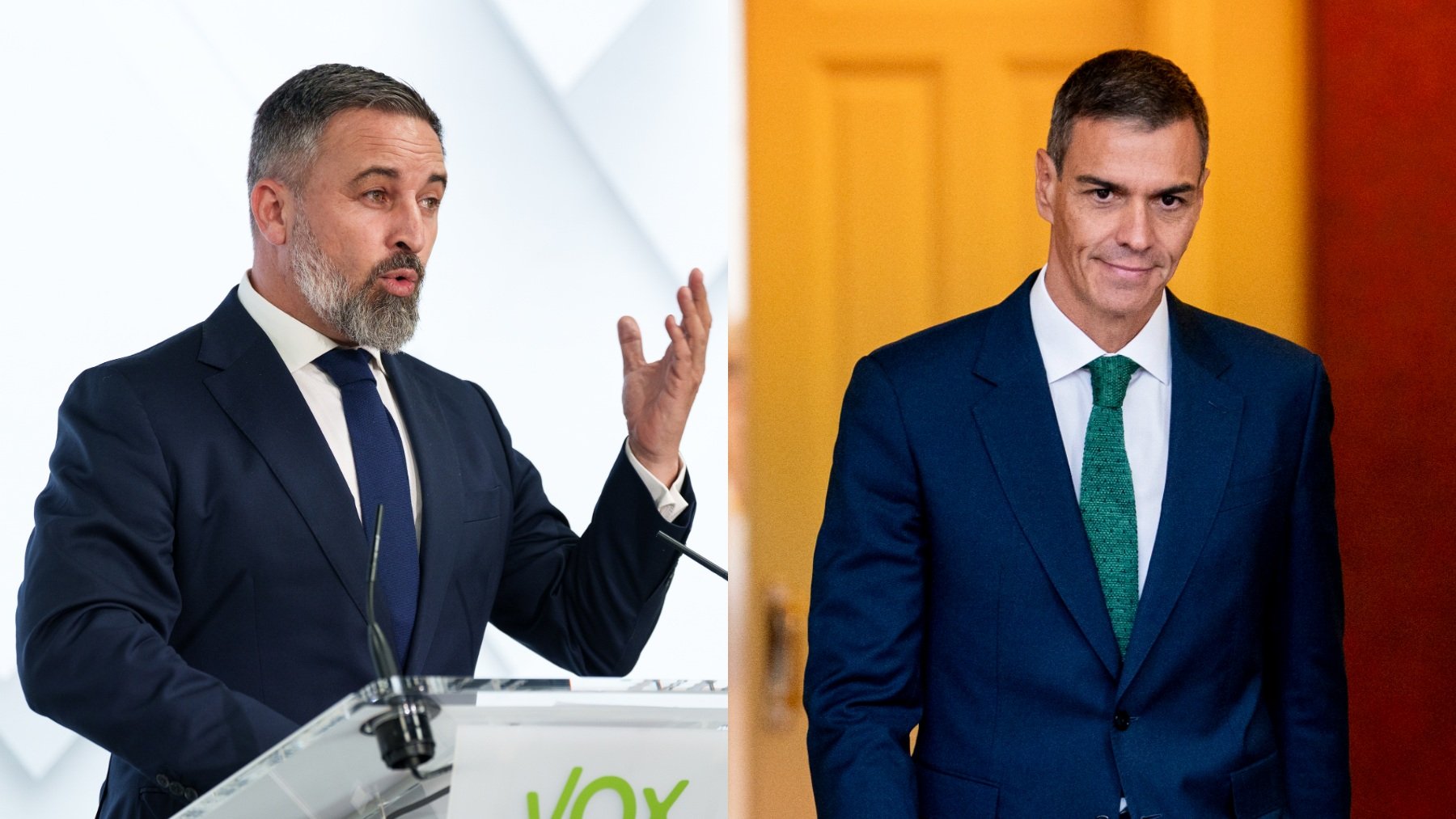 Santiago Abascal, Pedro Sánchez, Abascal Sánchez