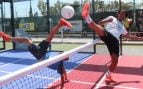 Un partido de padbol.