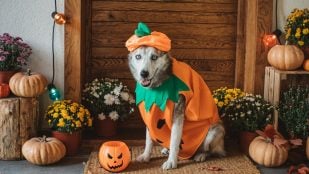 Perros en Halloween