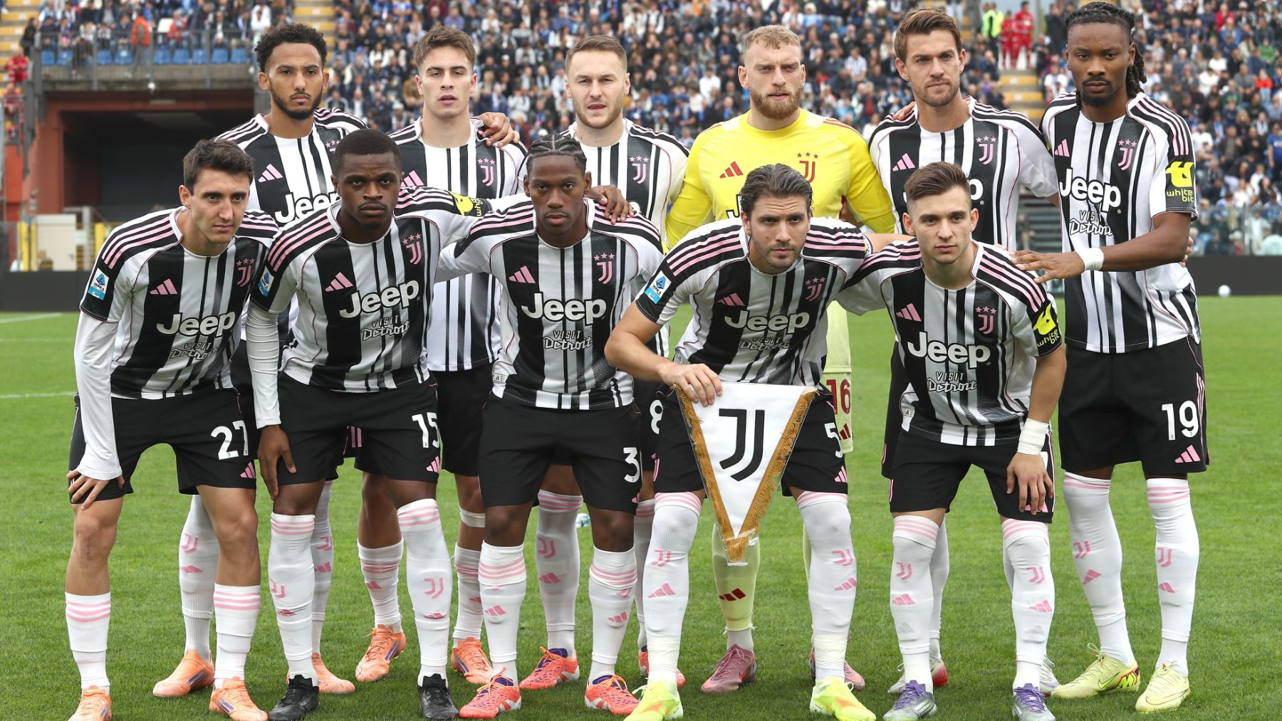 Once de la Juventus en su último encuentro, en el que cayó derrotado ante el Como.