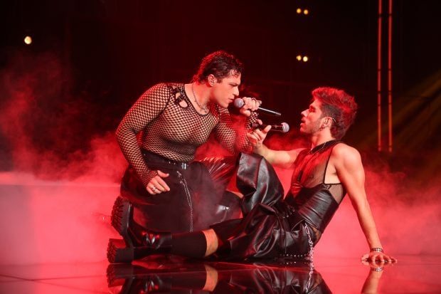 Tinho y Guillo Rist en la Gala 5 de OT 2025. (Prime Video)