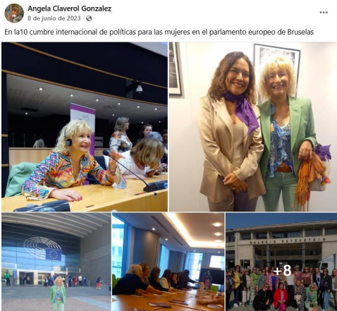 Post publicado por la presidenta de AMAMA.