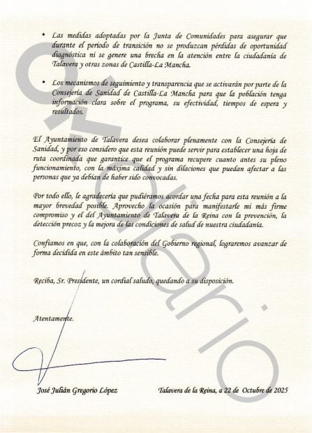 Talavera, Page, mamografías, cribados, Castilla-Mancha