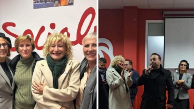 La presidenta de AMAMA en actos del PSOE.