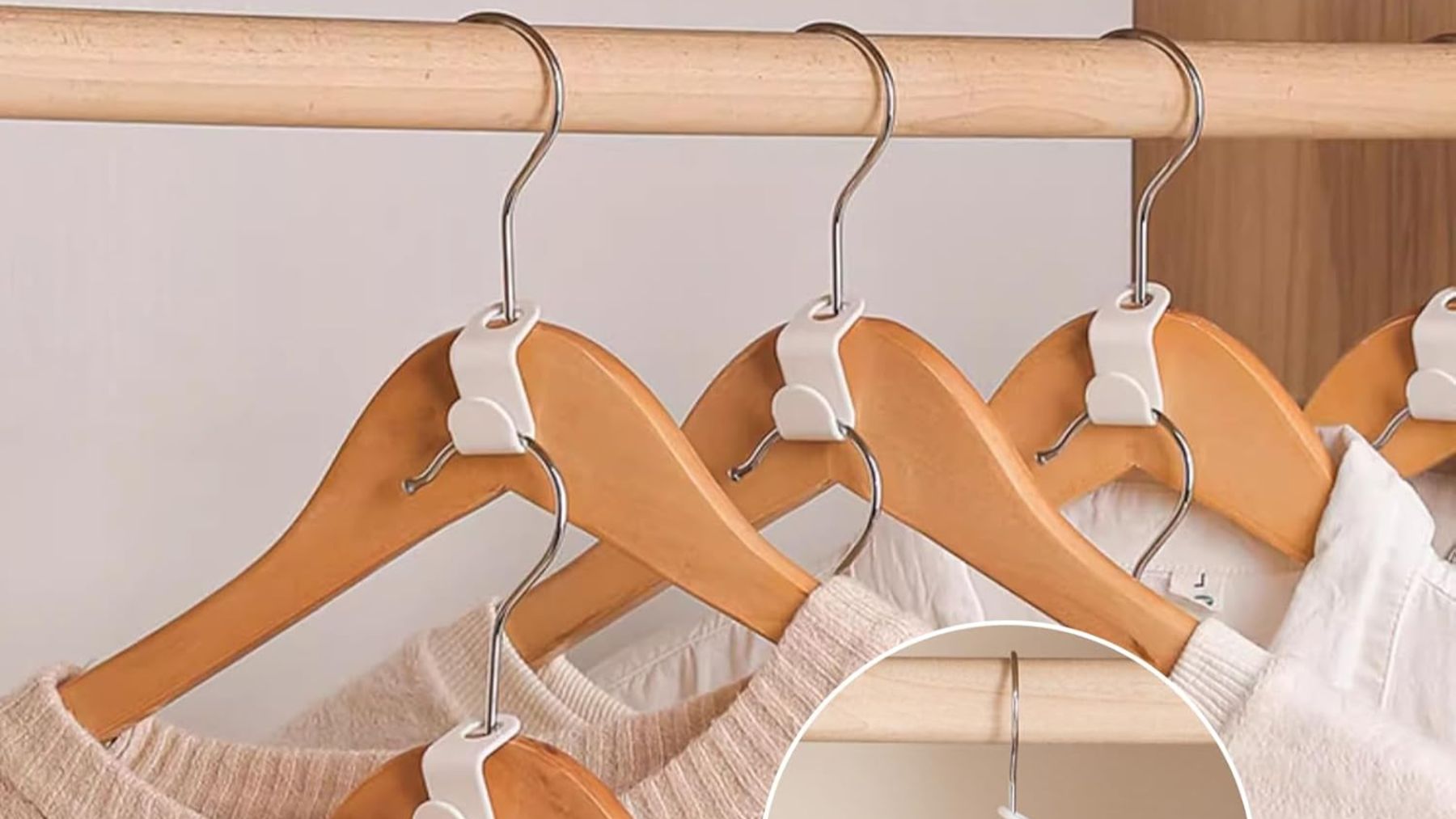 Ganchos para perchas a la venta en Amazon.