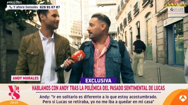 Andy Morales habla con Y ahora Sonsoles. (Atresmedia)