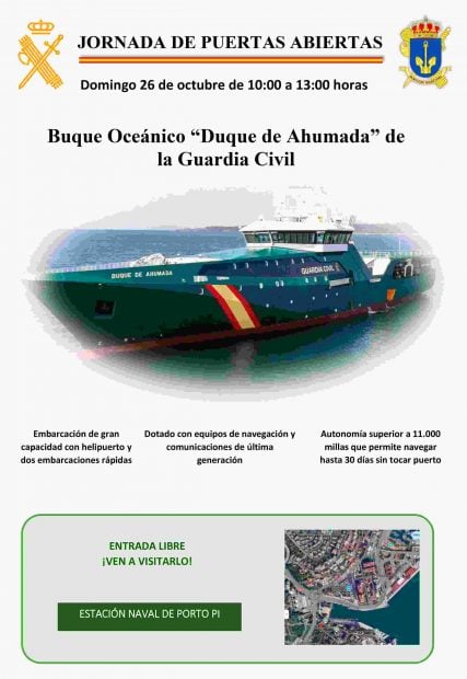 buque duque de ahumada palma gratis