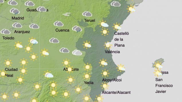 tiempo Comunidad Valenciana