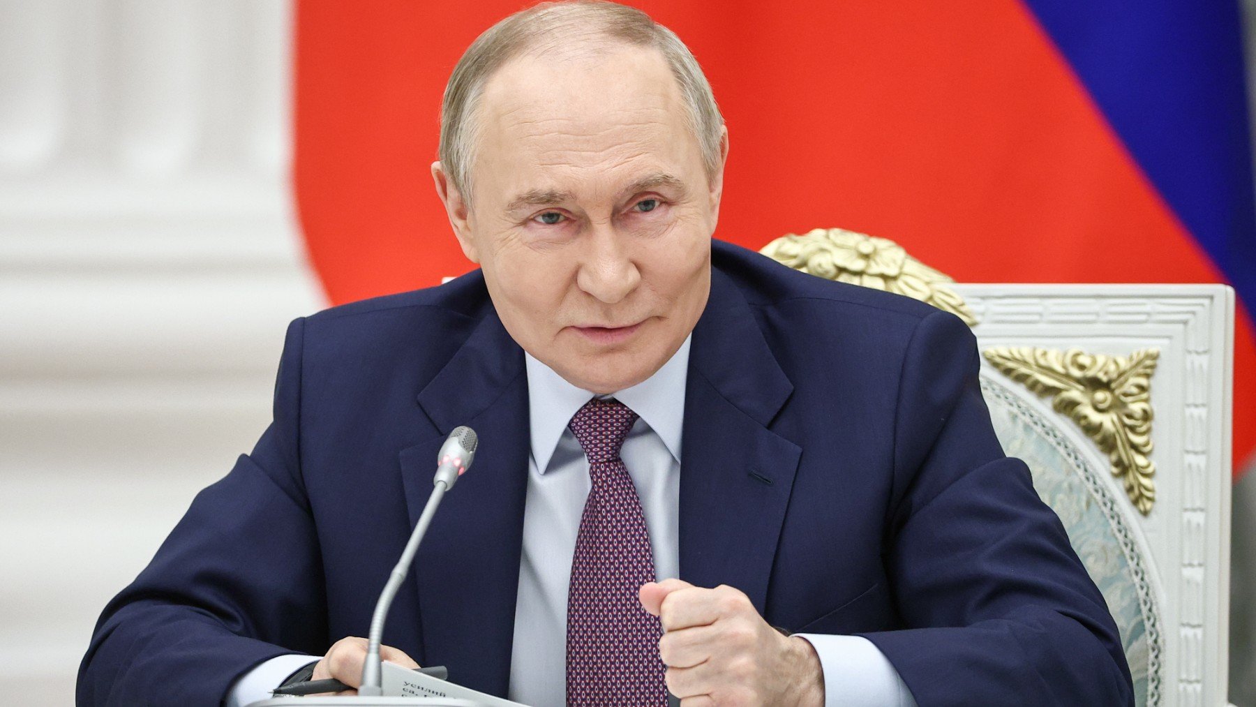 Vladimir Putin en el Kremlin este jueves 23 de octubre. (Foto: Europa Press)