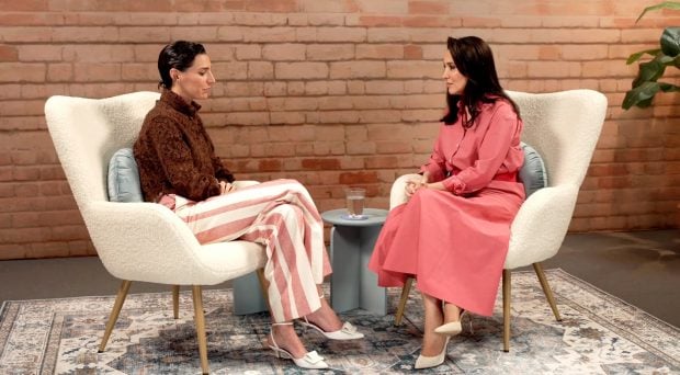 Eugenia Osborne en el programa de 'Madres: desde el corazón'. (Mediaset)