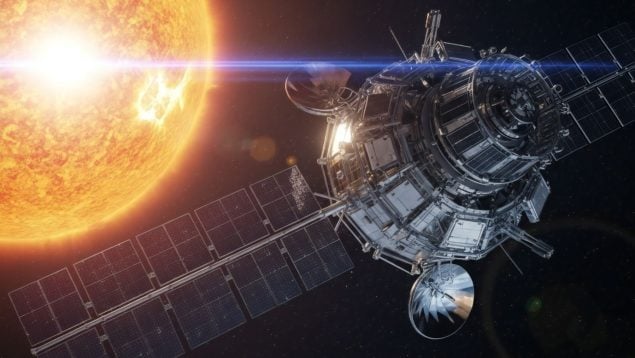 Así podría ser un sistema de energía solar espacial. Generado por IA.