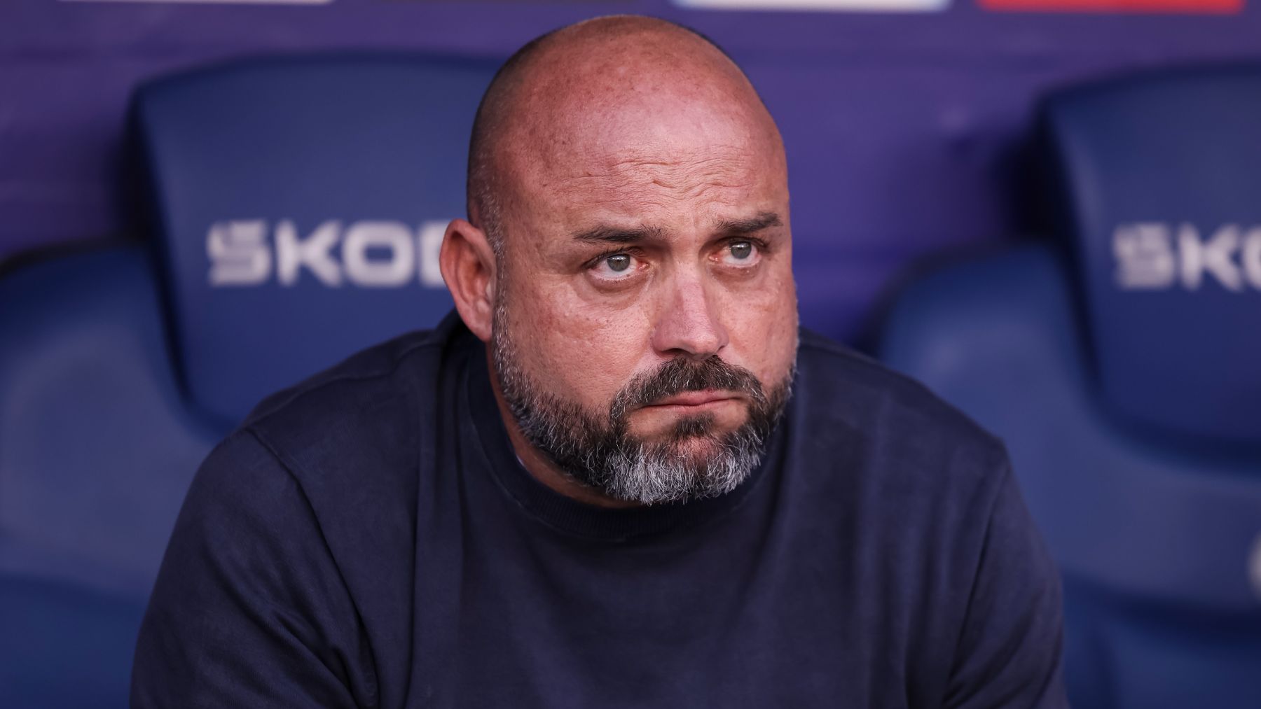 Manolo González en el banquillo del Espanyol. (Europa Press)