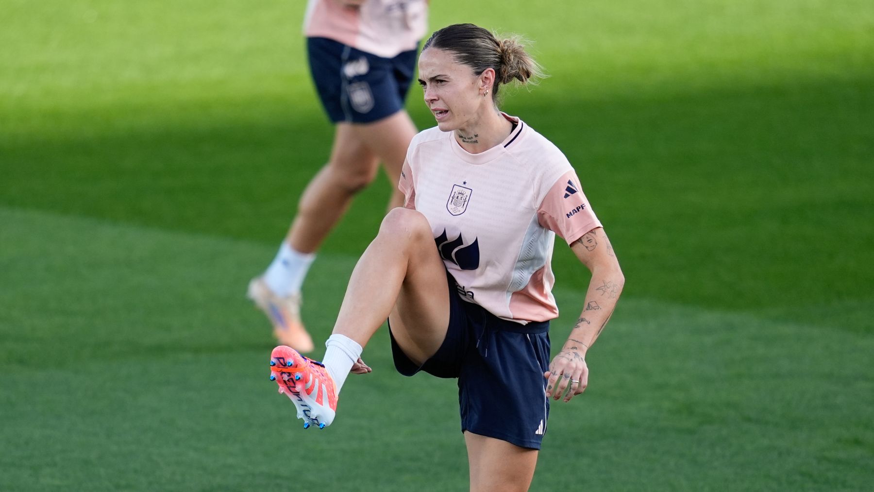 Mapi León, en un entrenamiento. (EP)