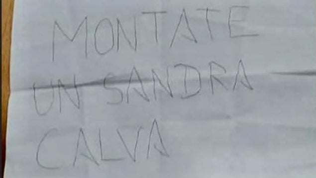 Carta recibida por una alumna de un instituto de Jerez de la Frontera.