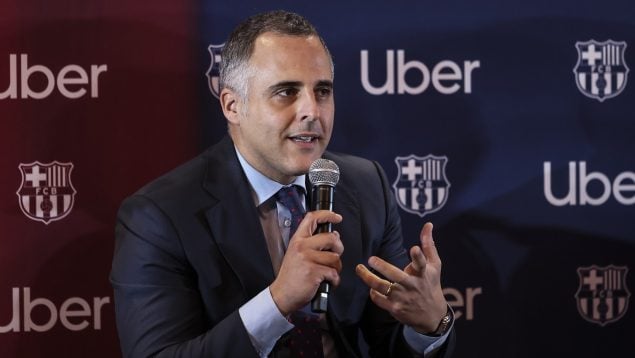 Manel del Río, en un acto institucional del FC Barcelona. (Europa Press)
