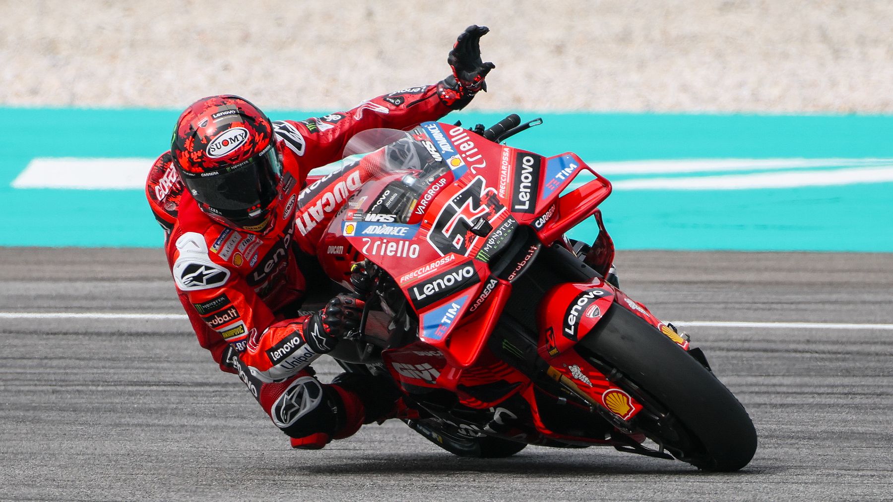 Pecco Bagnaia, durante el GP de Malasia de MotoGP. (EFE)