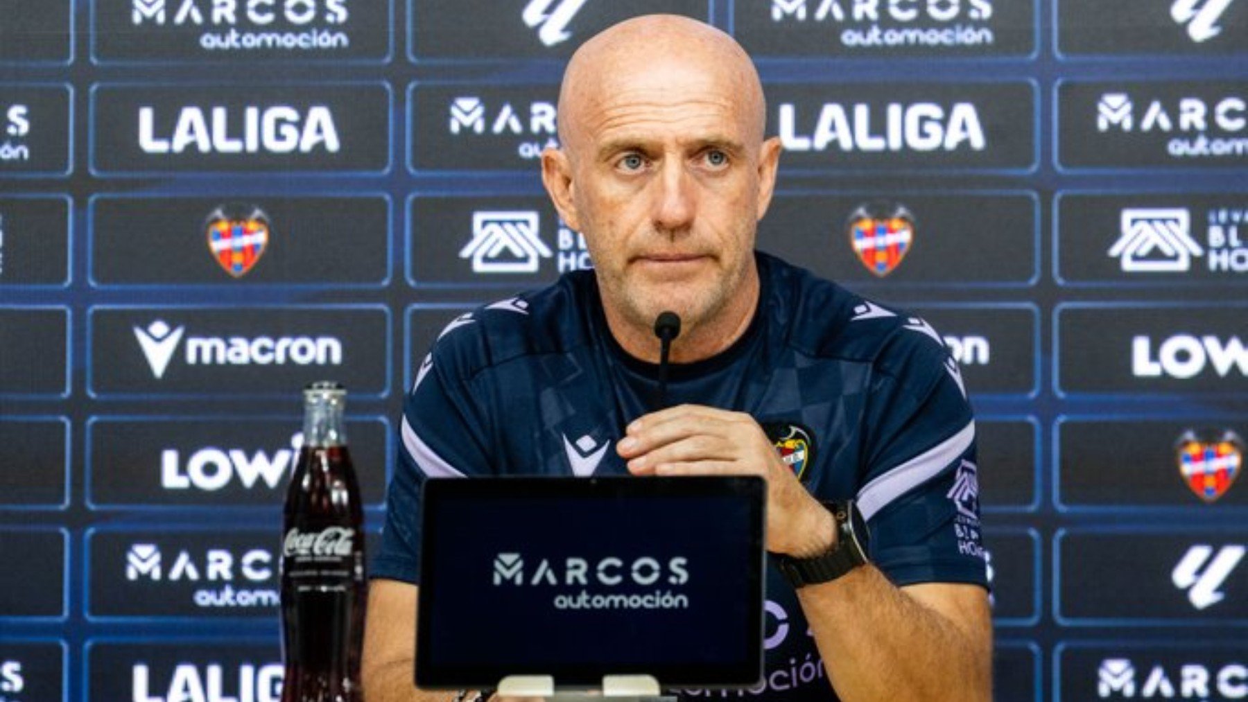 Julián Calero, en rueda de prensa.