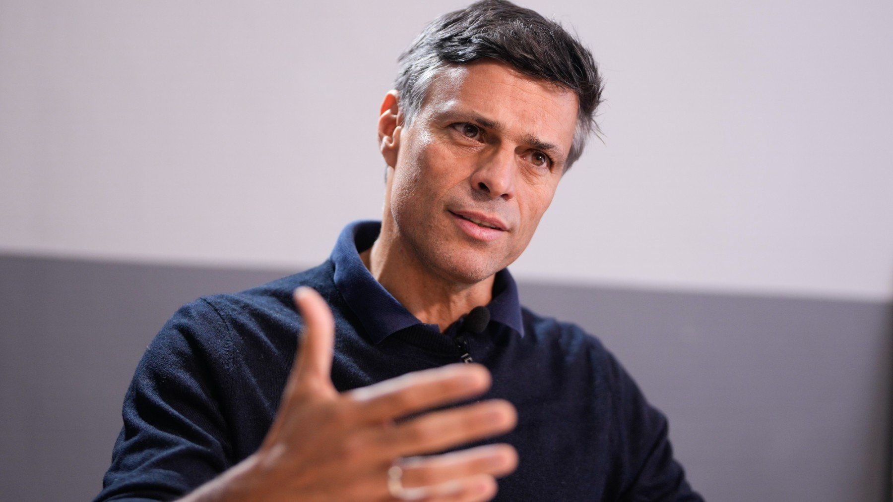 Leopoldo López en Madrid. (Foto: Efe)