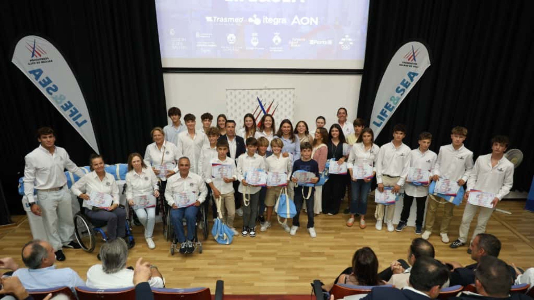 Premiados en la Nit de la Vela de la Federación Balear de Vela.