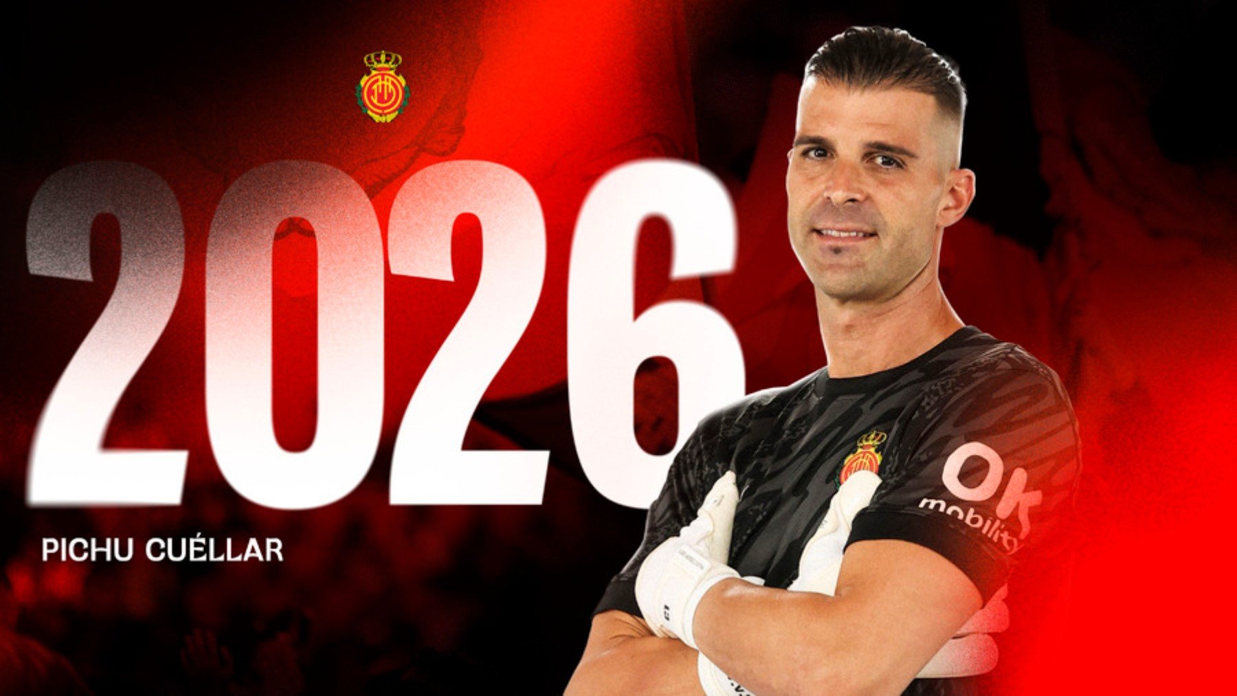 Cuéllar, tras haber renovado.