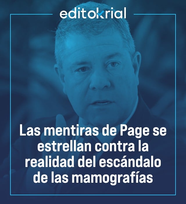 Las mentiras de Page se estrellan contra la realidad del escándalo de las mamografías