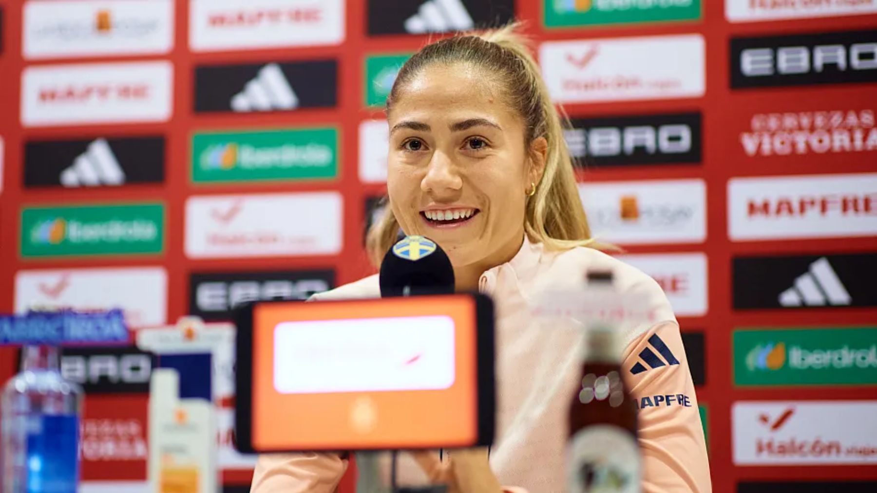 Laia Aleixandri, en rueda de prensa. (RFEF)