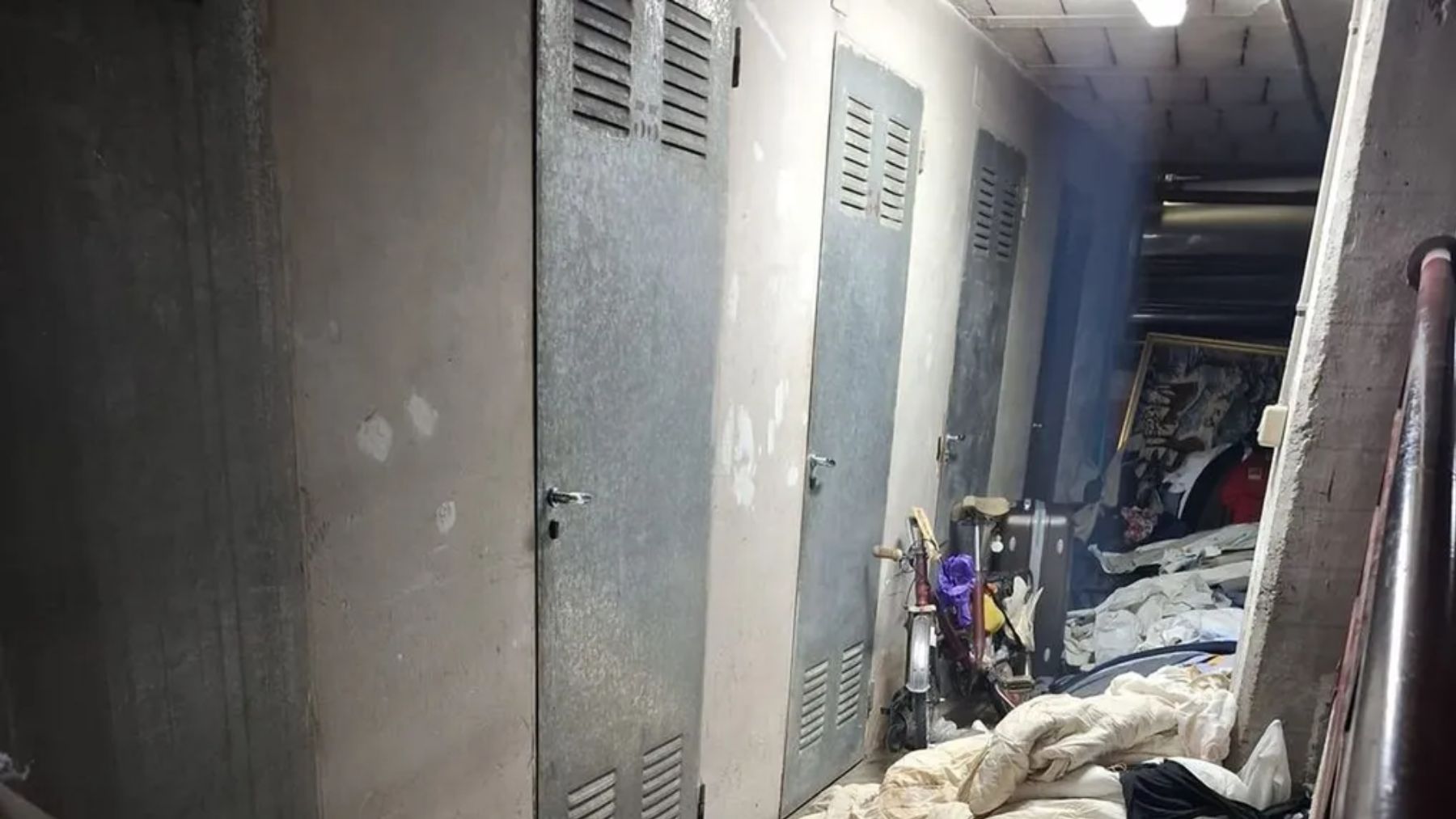 El trastero de Logroño donde se ha encontrado el cadáver. Europa Press.