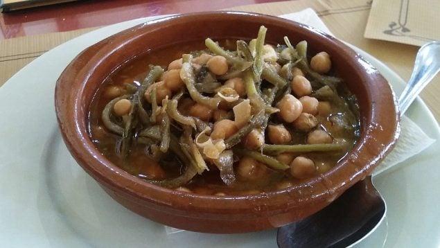 Potaje de tagarninas, comida, Cádiz