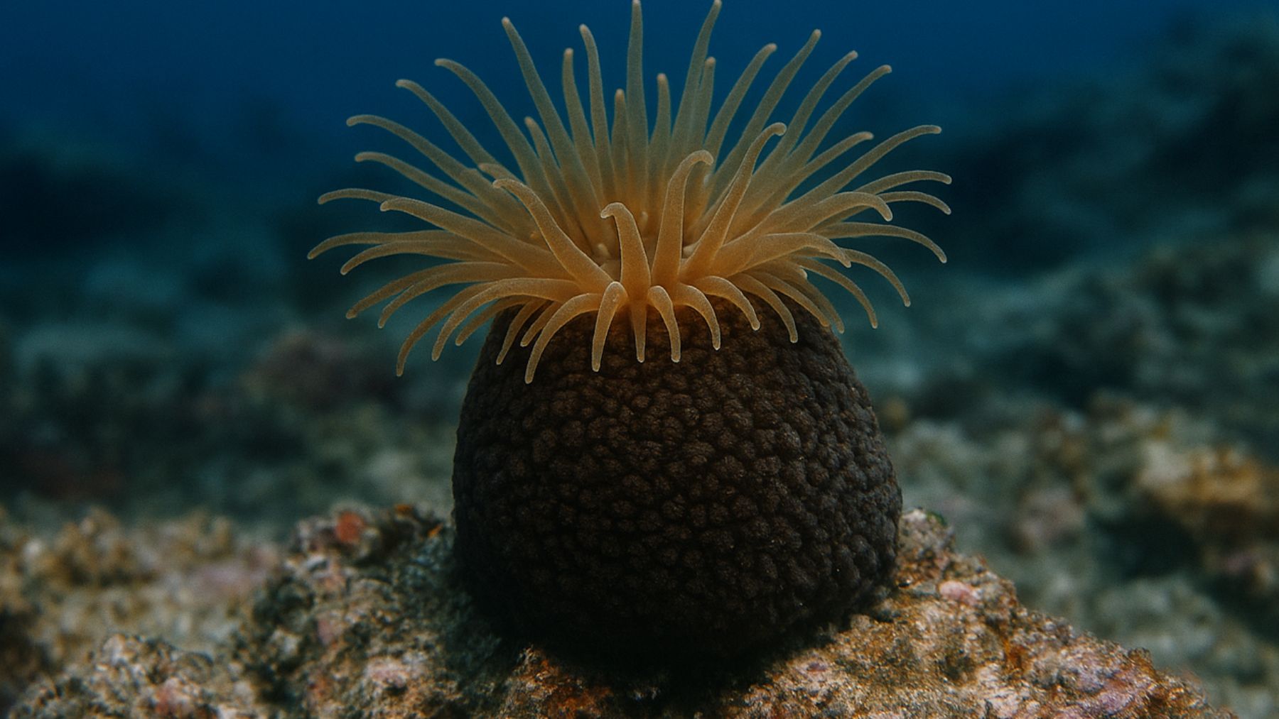 Recreación artística de un coral que se creía extinto.