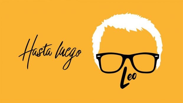 Cartel de promoción de Hasta luego, Leo, la obra de despedida de Leo Harlem.