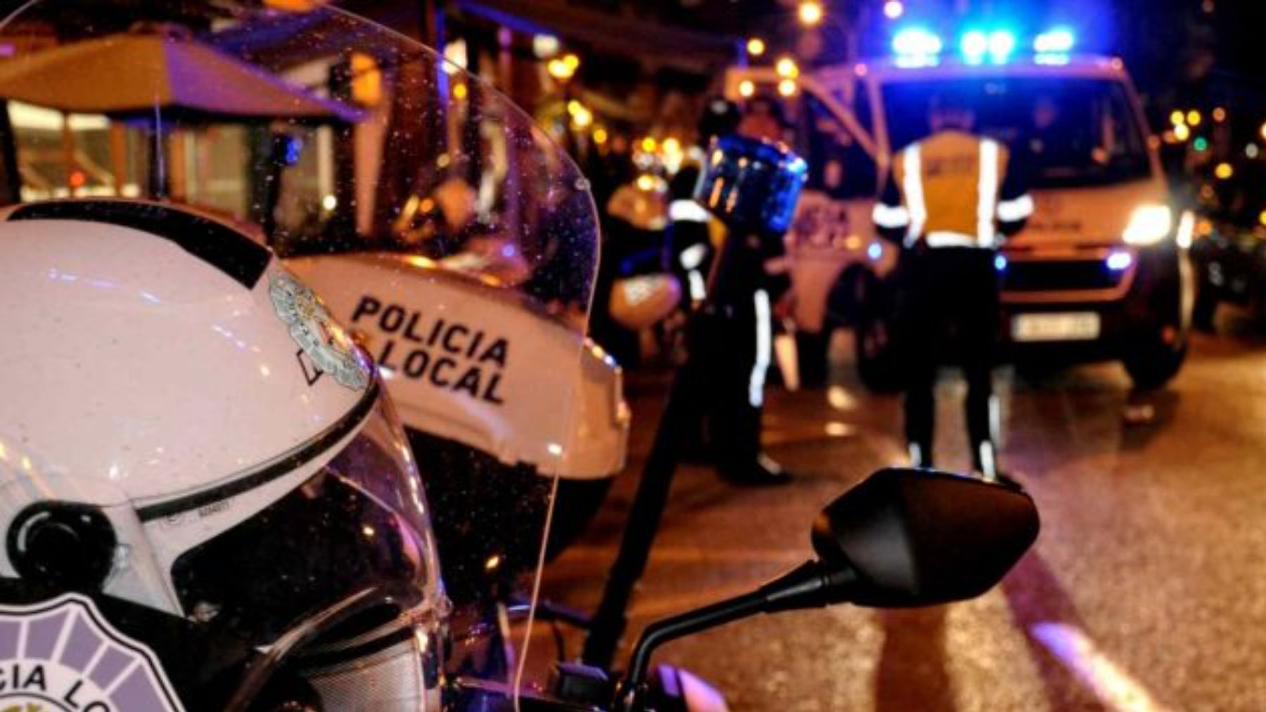 Dispositivo de control de la Policía Local de Palma.