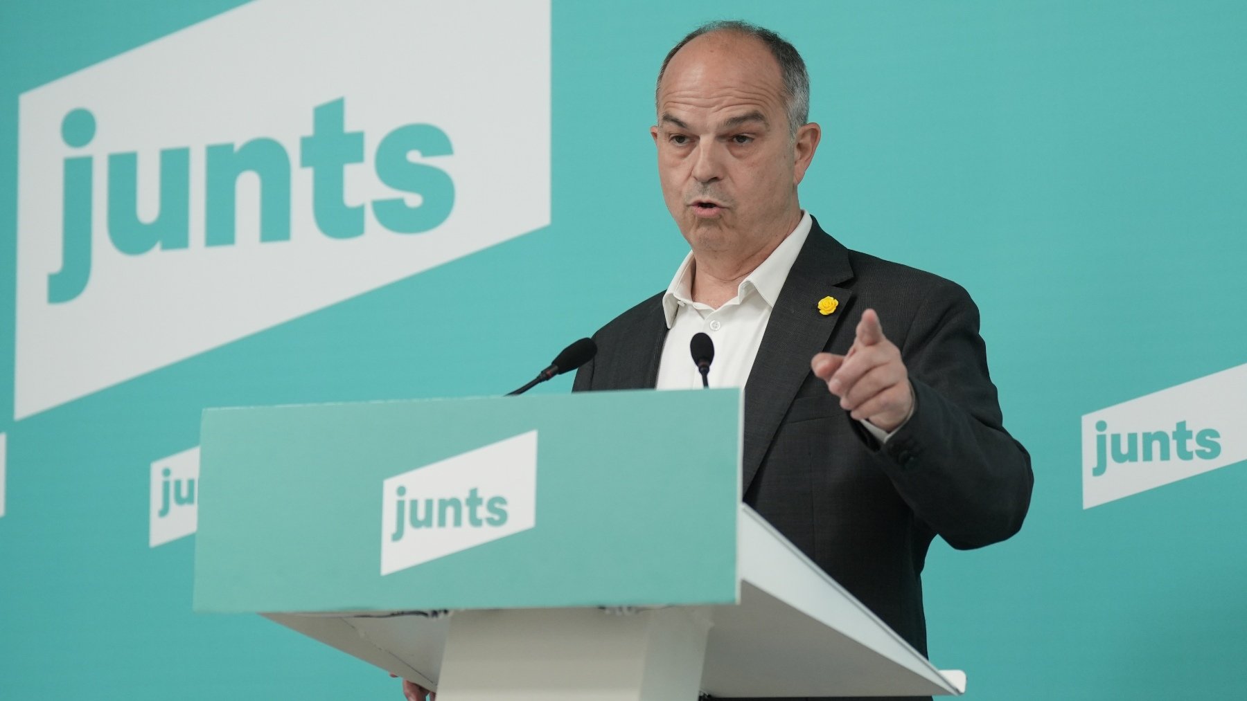 Jordi Turull, en una comparecencia de Junts. (EP)