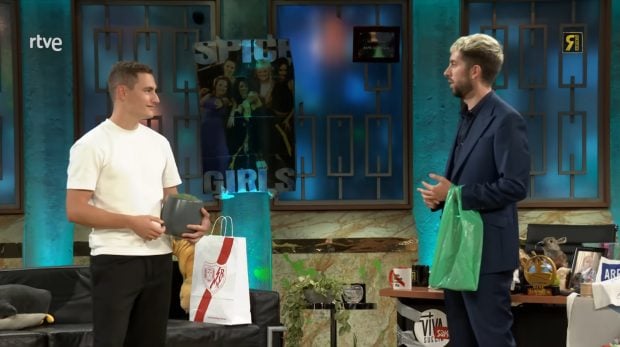 Jorge de Frutos y David Broncano en La Revuelta. (RTVE)