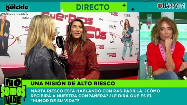 Paz Padilla deja plantada a Marta Riesco en No somos nadie. (Canal Quickie)