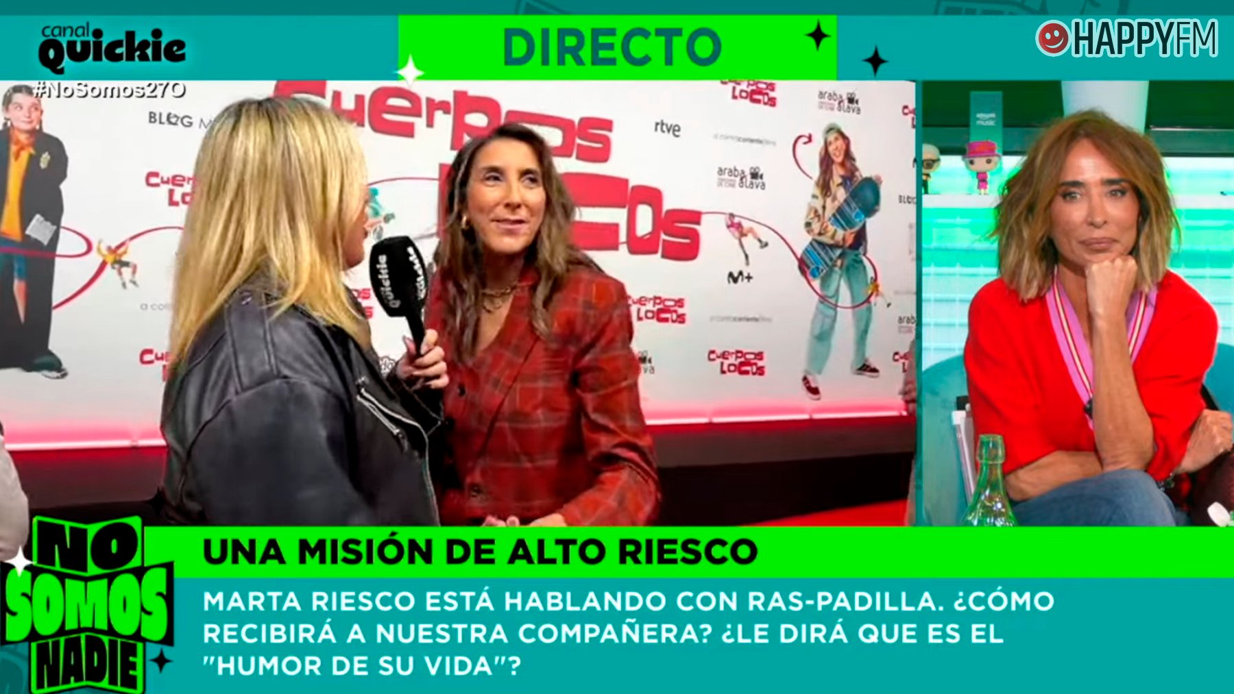 Paz Padilla deja plantada a Marta Riesco en directo en