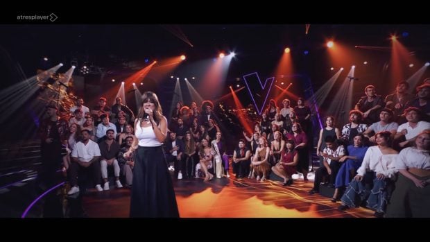 Vanesa Martín en su actuación en 'La Voz 2025' (Atresmedia).