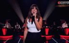 Vanesa Martin en su actuación ante los coaches de La Voz 2025 (Atresmedia).