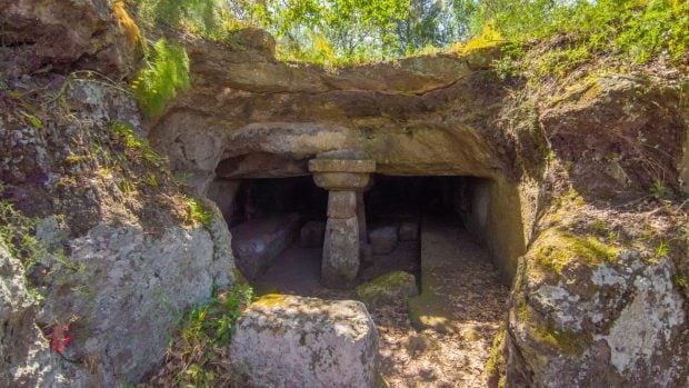 La naturaleza y la historia se funden en la necr&oacute;polis de Banditaccia. 