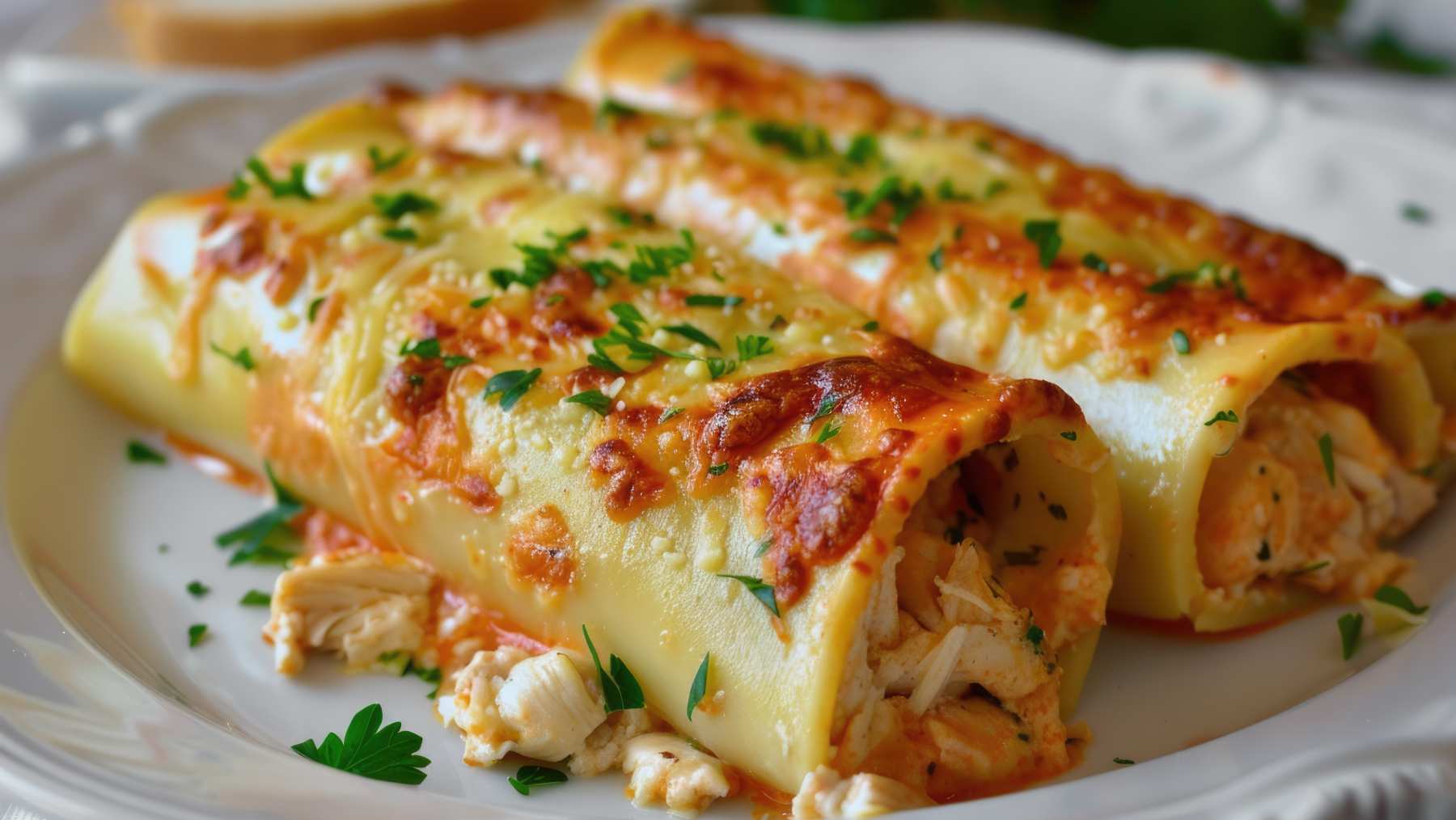 canelones de pollo.