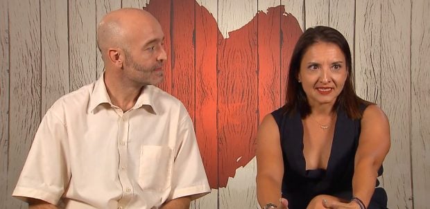 Lluís y Manuela en 'First Dates'. (Mediaset)