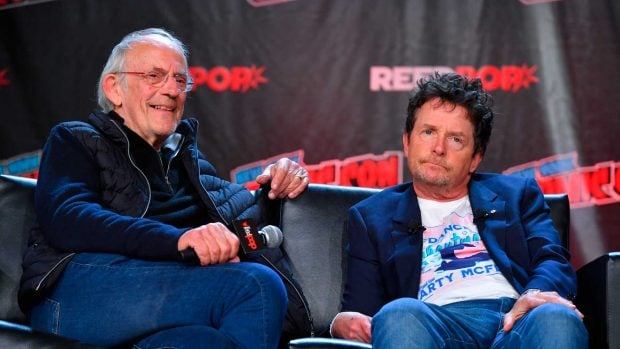 Christopher Lloyd y Michael J. Fox en un evento (Foto: Gtres).
