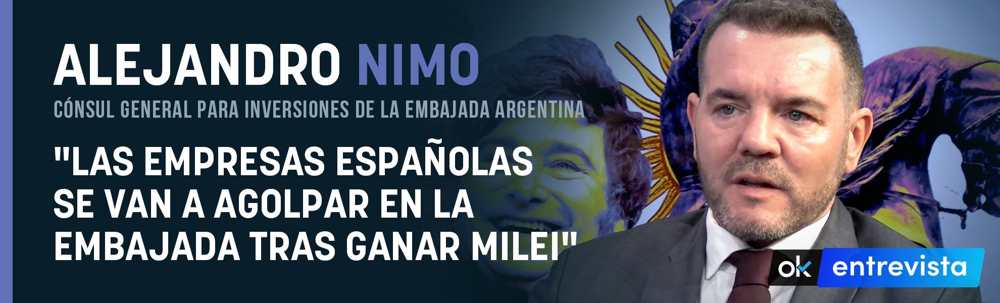Nimo (cónsul de Argentina): Las empresas españolas se van a agolpar en la Embajada tras ganar Milei