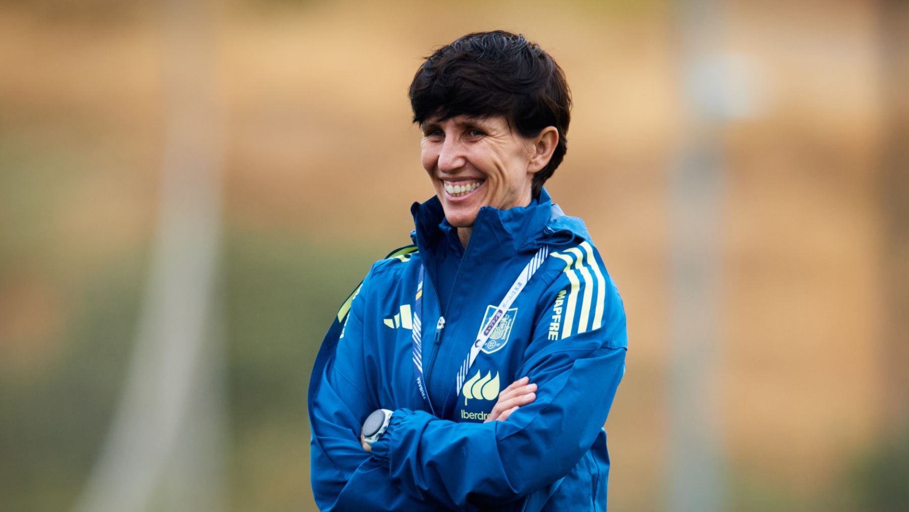 Sonia Bermúdez, en un entrenamiento de España. (EFE)