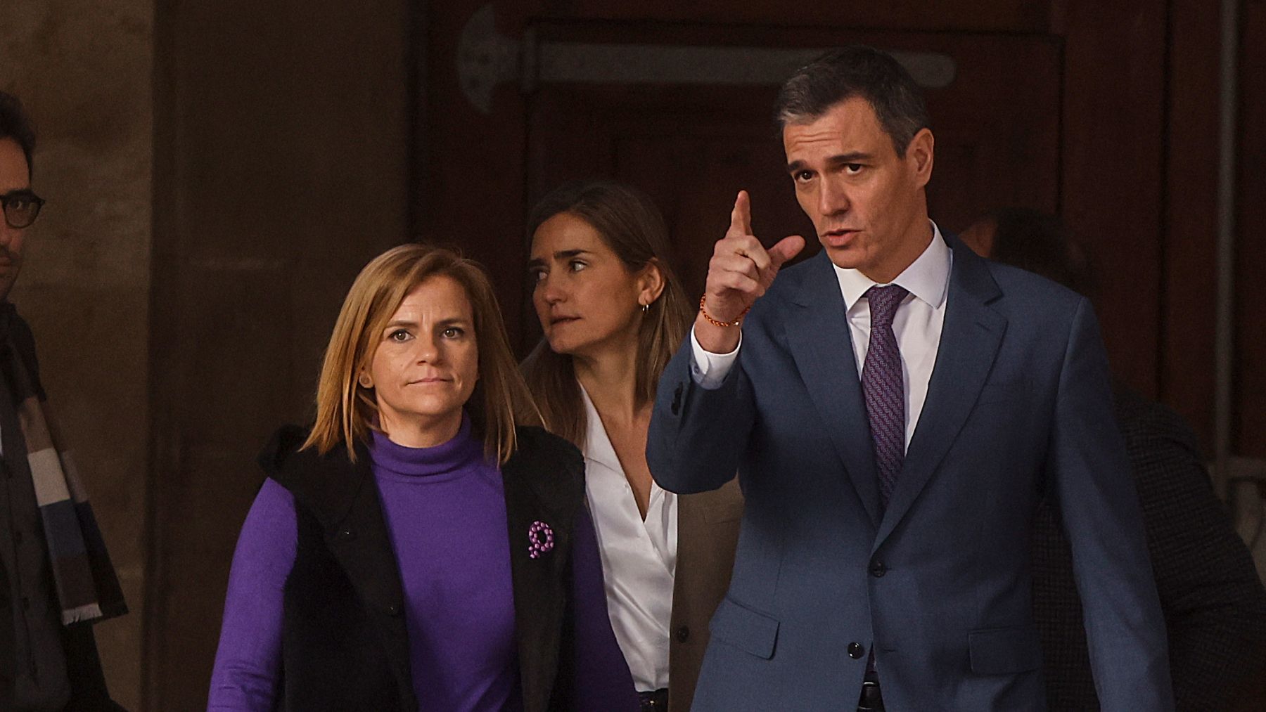 Pedro Sánchez y Pilar Bernabé.