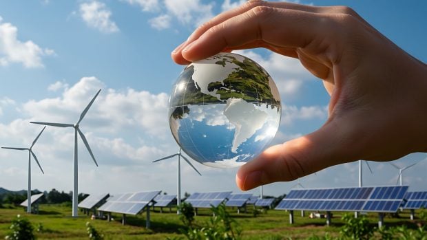 Transici&oacute;n energ&eacute;tica. Generado por IA.